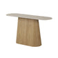 Astoria Hall Table with Sintered Stone Top & Oak Veneer Pedestal Base