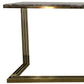 Daisy Faux Marble Top & Stainless Gold Frame Hall Table