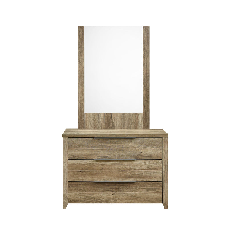 Cielo Natural Wood Like MDF Bedroom Suite 5/4 Pcs In Oak Colour with Dresser and Tallboy