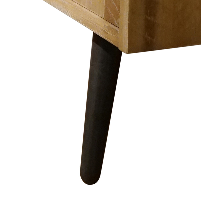 Altona 4 Drawers Acacia Wood Tallboy in Rustic Look