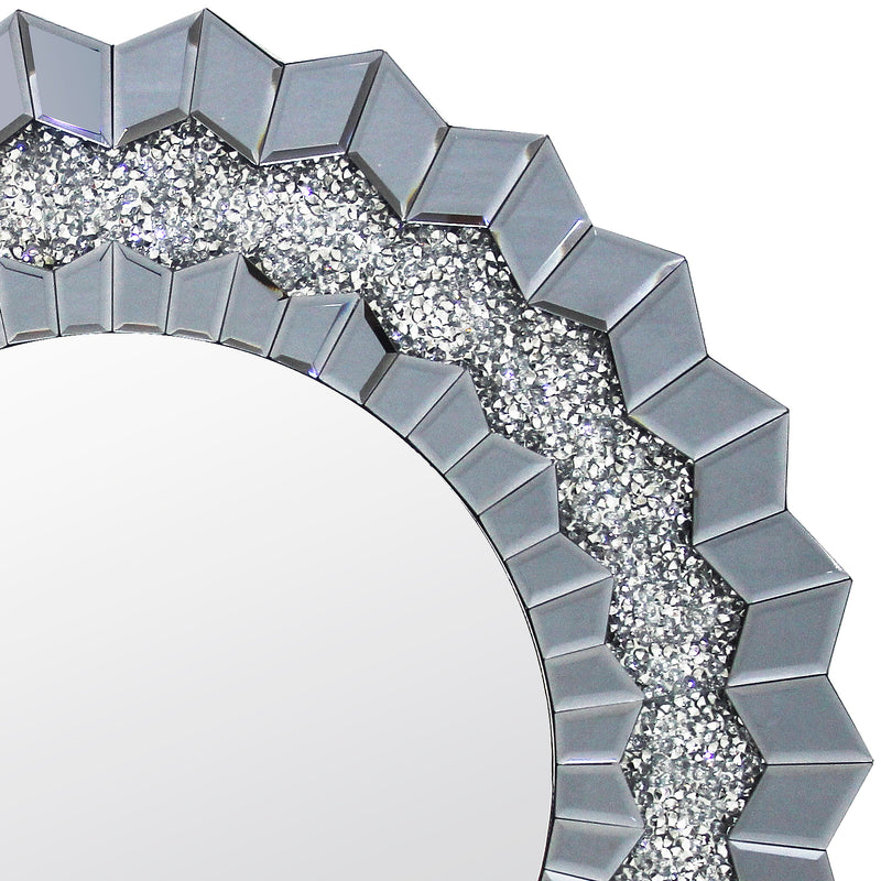 Glamorous Smokey Grey Wall Mirror Premium Quality MDF & Glass