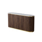 Archie Buffet with Sintered Stone Top & Timber-Look Finish
