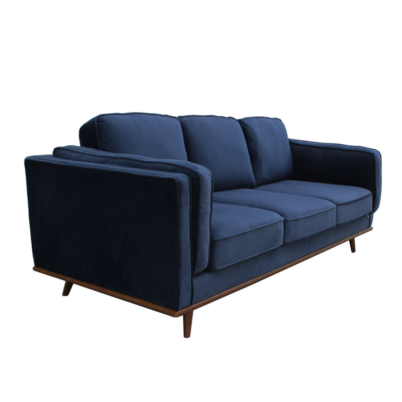 York 3+2 Seater Sofa Fabric/Leatherette Lounge Set with Wooden Frame