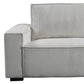 Reno 3 Seater Sofa Beige Colour Fabric Upholstery Wooden Structure Knock down Feature in Back & Arms