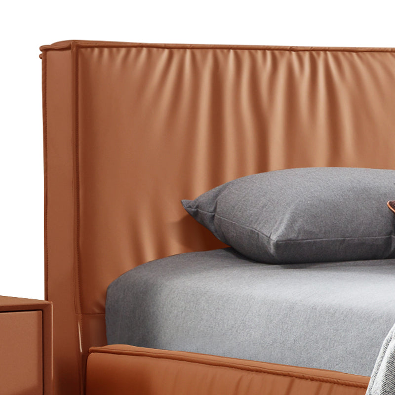 Louis 4pcs Bedroom Suite in Premium Leatherette With Storage Tallboy