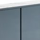 Dixon Buffet MDF Board Glossy Surface Dark Blue Colour Ample Storage