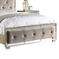 Germany 4pcs Tallboy Bedroom Suite Velvet Upholstery Tufted Headboard Deep Quilting