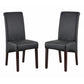 Swiss 2x wooden Frame Leatherette Dining Chairs in Multiple Colour