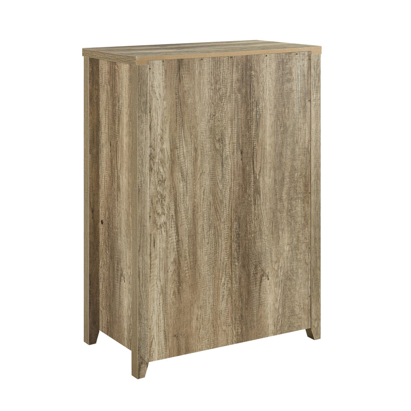 Cielo Natural Wood Like MDF 5 Drawers Tallboy in Multiple Colour