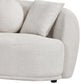 Dove Curved Fabric Sofa