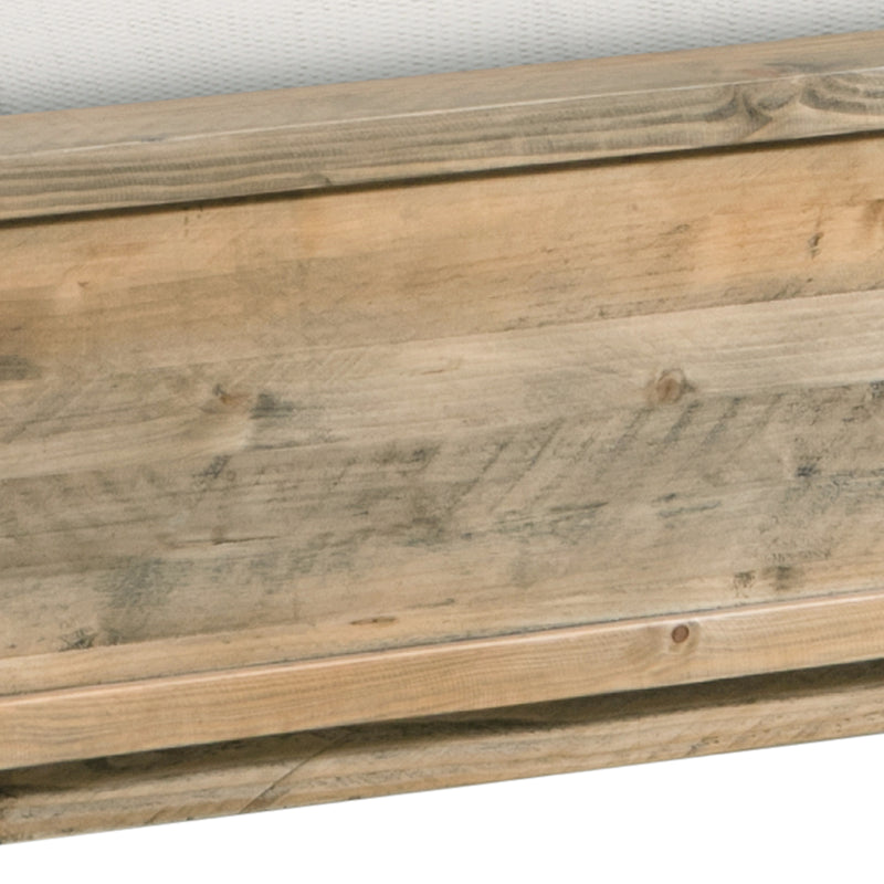 Woodland Solid Pine Wood Bed Frame In Rustic Texture Multiple Size Bed Frame