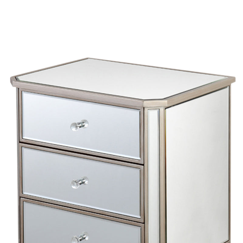 Antique Gold Colour 4pcs Dresser Bedroom Suite Velvet Upholstery Tufted Headboard Deep Quilting