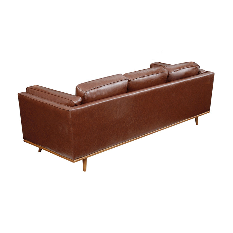 York 3+2 Seater Sofa Fabric/Leatherette Lounge Set with Wooden Frame