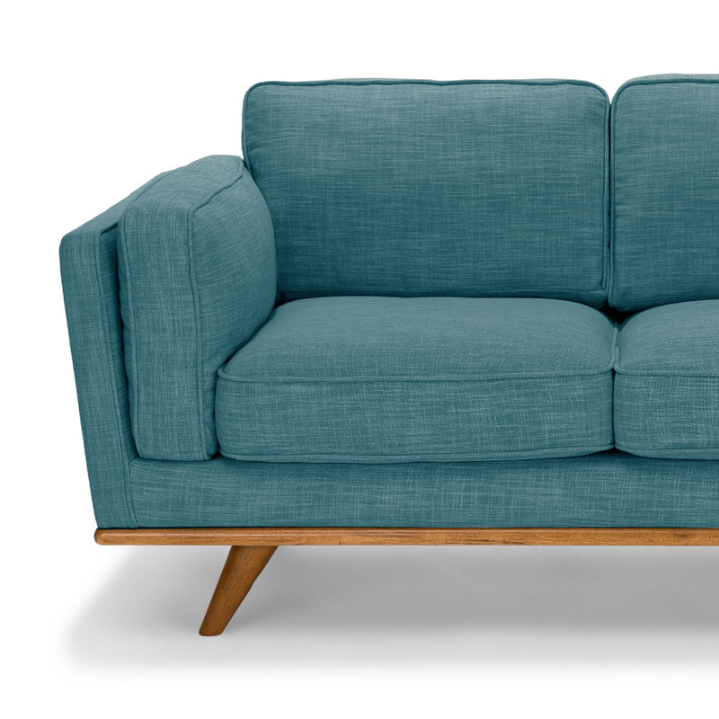 York 3+2 Seater Sofa Fabric/Leatherette Lounge Set with Wooden Frame