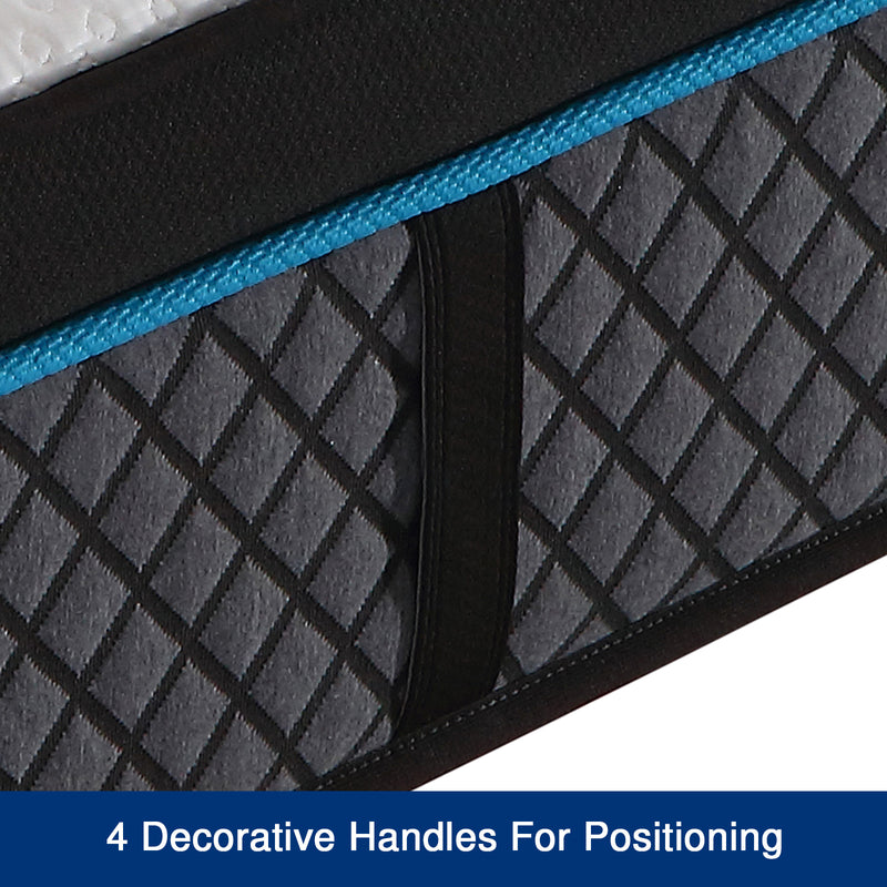 Fulham Coolmax Gel Memory Foam Pocket Coil Soft Firmness 30cm Thick Mattress