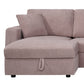 Iris 5-Piece Modular Corduroy Sofa with Storage Chaise