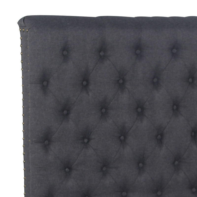 Sean Fabric Bed Headboard In French Provincial Design in Multiple Size and Colors