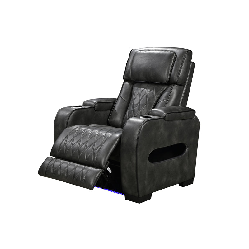 Empire 3R+1R+1R Leatherette Electric Recliner Sofa Set LED Lighting