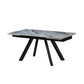 Lena Sintered Stone Top Sturdy Feet Powder Coating Dining Table