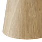 Astoria Round Coffee Table with Sintered Stone Top & Oak Veneer Pedestal Base
