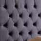 Anna Upholstery Tufted Velvet Fabric Headboard Storage Bed Frame In Multiple Colour & Size