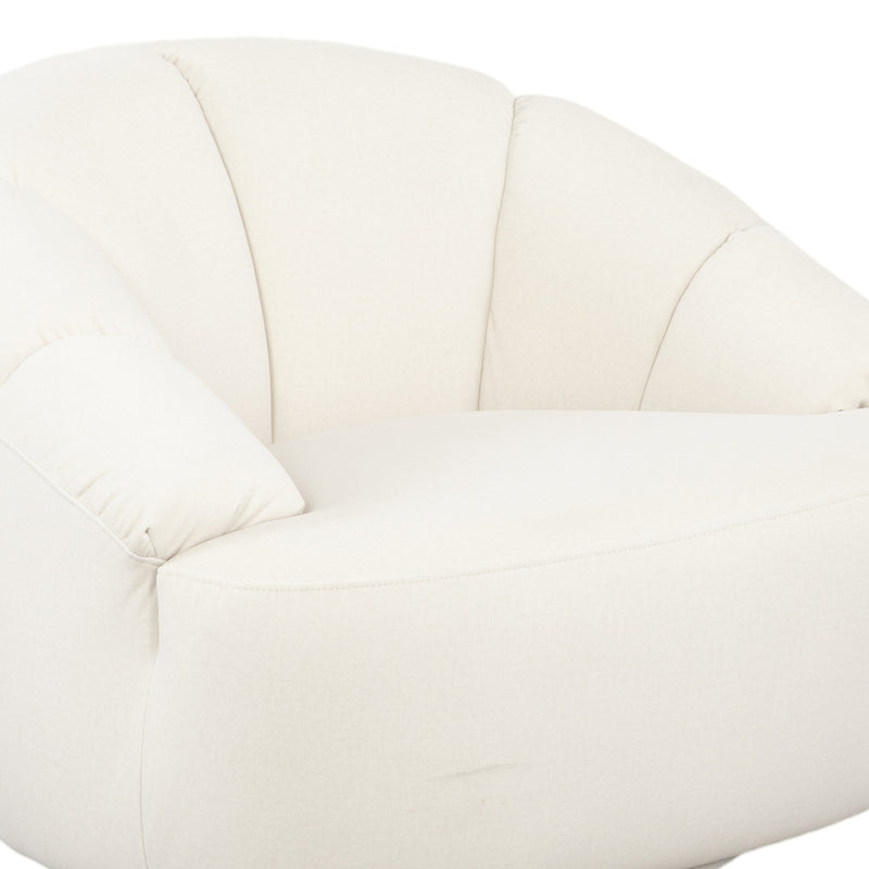 Pearl 360° Swivel Fabric Armchair
