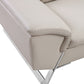 Serena White Colour Adjustable Headrest Chaise Corner Sofa