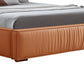 Louis Bedframe Premium Leatherette Upholstery Headboard KD Slat Wooden Legs