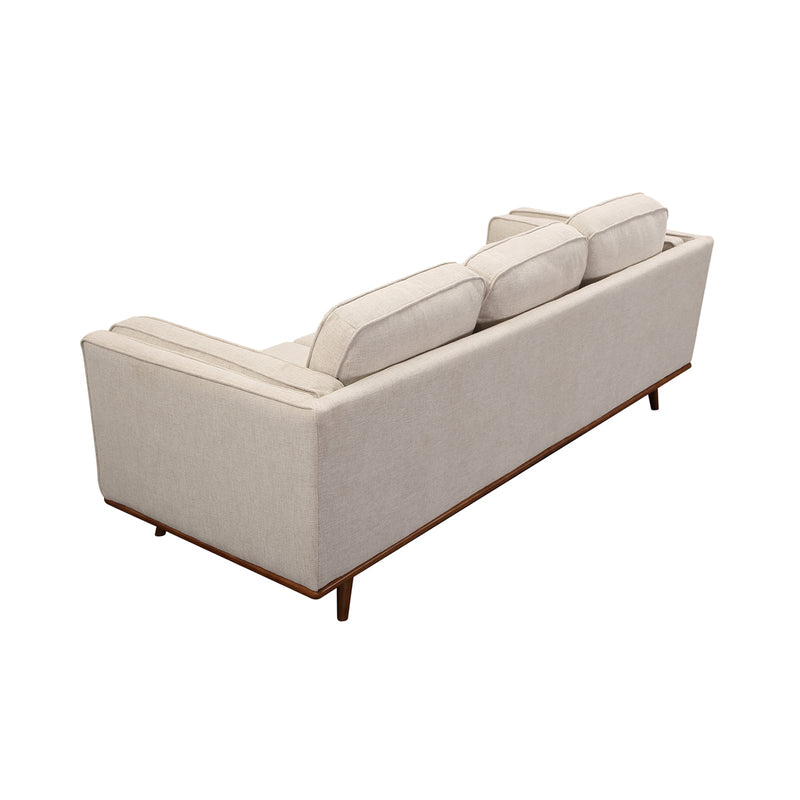 York 3+2 Seater Sofa Fabric/Leatherette Lounge Set with Wooden Frame