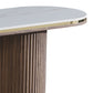 Archie Hall Table with Sintered Stone Top & Timber-Look Finish