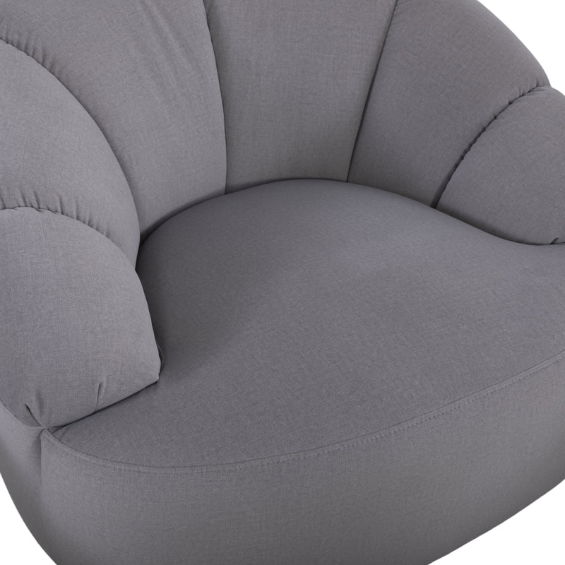 Pearl 360° Swivel Fabric Armchair