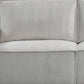 Reno 3 Seater Sofa Beige Colour Fabric Upholstery Wooden Structure Knock down Feature in Back & Arms