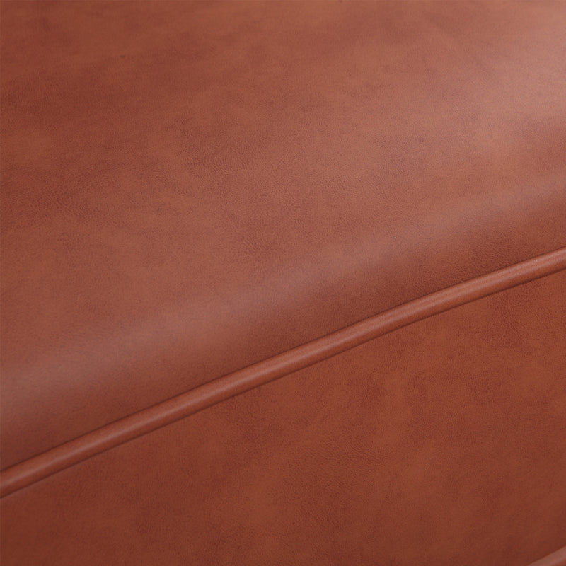 Madeline Chesterfield Style 3S+2S Leatherette Brown Colour Sofa