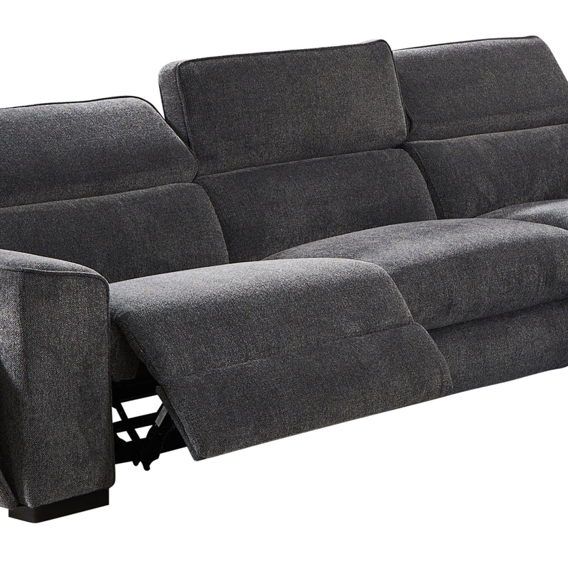 Sorrento Corner Sofa Fabric Electric Recliner Headrest Charging Point