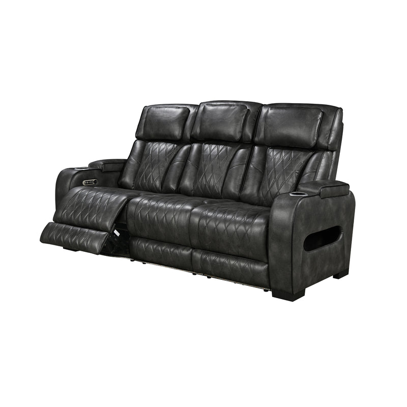 Empire 3R+2R Leatherette Electric Recliner Sofa Set LED Lighting