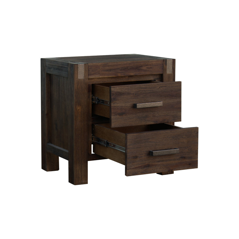 Nowra Solid Acacia Timber Bedside Table – Classic Design & Colours