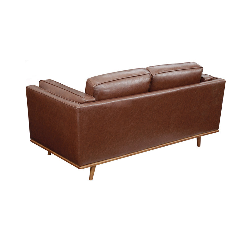 York 3+2 Seater Sofa Fabric/Leatherette Lounge Set with Wooden Frame