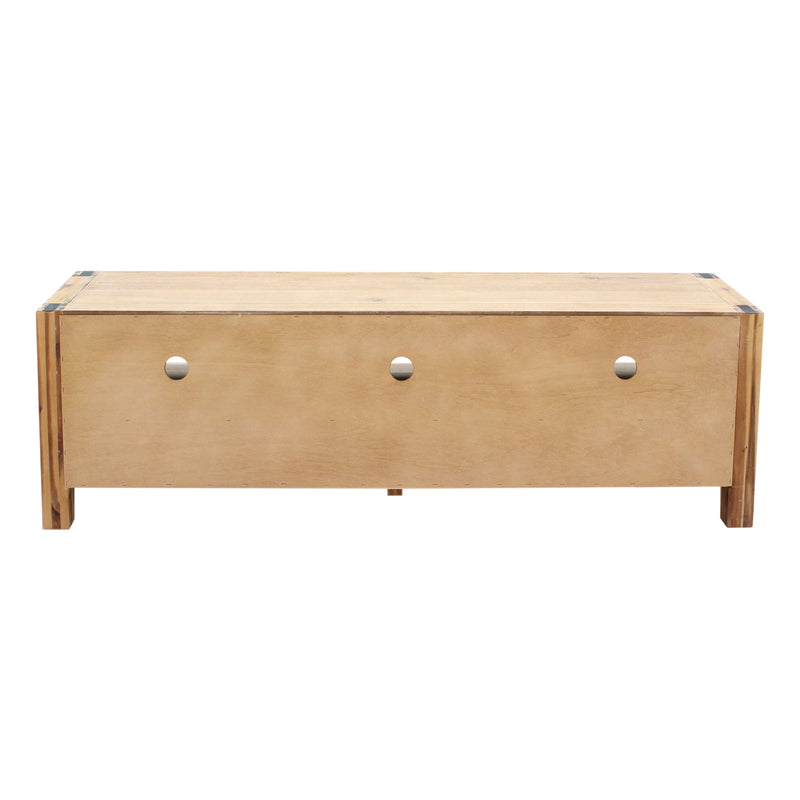 Nowra 3 Drawers TV Cabinet In Solid Acacia Timber With Multiple Colour