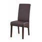 Swiss 2x wooden Frame Leatherette Dining Chairs in Multiple Colour