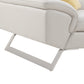 Marina 5 Seater Leatherette Corner Sofa with Chaise in Cream Colour