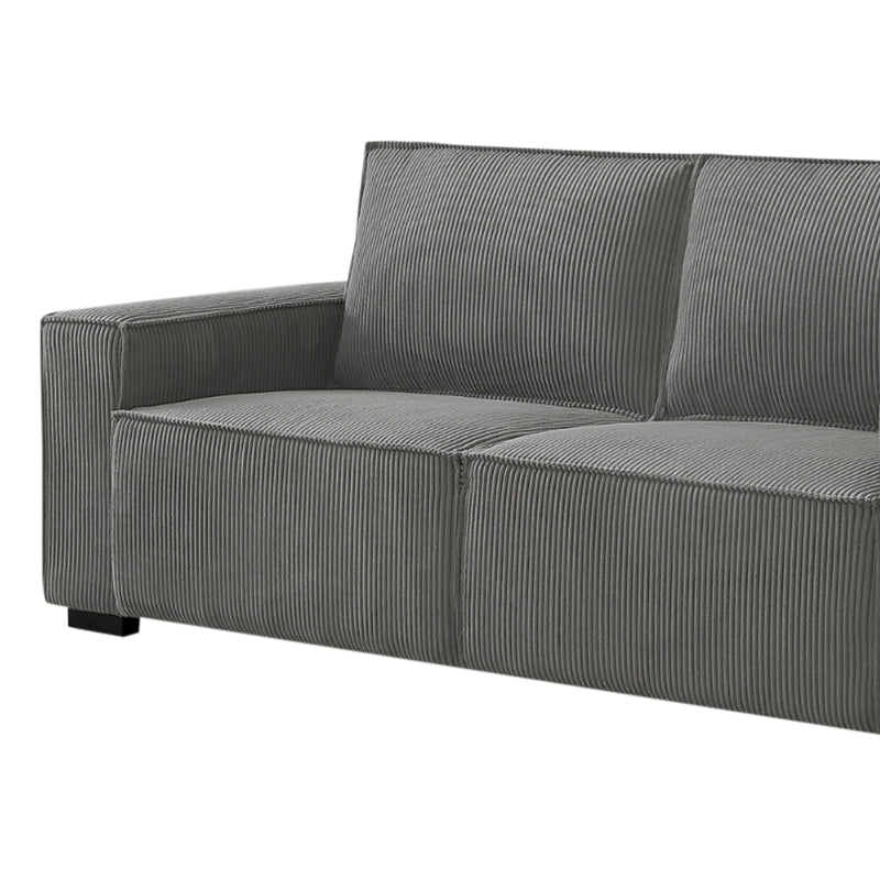 Reno 3 Seater Beige Fabric Sofa with Solid Wood Frame