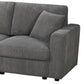 Iris 5-Piece Modular Corduroy Sofa with Storage Chaise