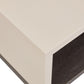 Maxwell Coffee Table MDF Particle Board with Melamine Finishing Open Cabinet Metal Legs