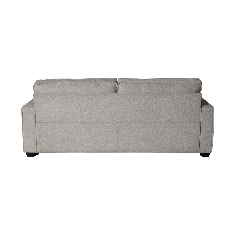 Milano 2 Seater Grey Sofa Set Polyester Fabric Multilayer Two Pillows Attached Individual Pocket Spring