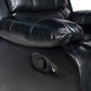 Chelsea 2R Seater Finest Leatherette Recliner Feature Console LED Light Ultra Cushioned