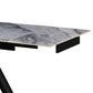 Lena Sintered Stone Top Sturdy Feet Powder Coating Dining Table