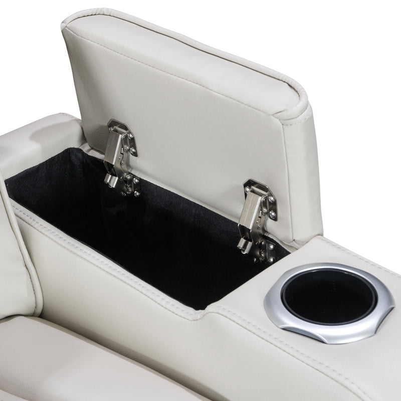 Drake 3+2+1 Seater Power Recliner Sofa Set with LED Light Wireless Charging & Storage Charging in Multiple Color