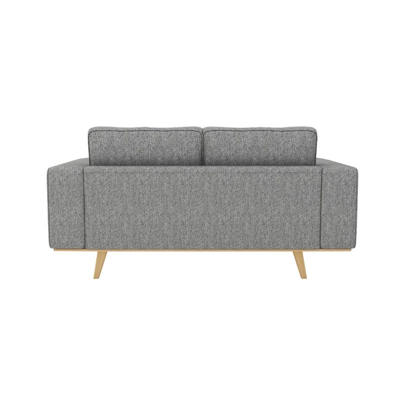 Dallas 3+2 Seater Sofa Fabric Upholstery Grey Colour Pocket Spring Wooden Frame