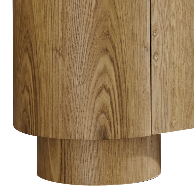 Astoria TV Cabinet with Sintered Stone Top & Oak Veneer Finish