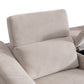 Haines Electric Recliner Sectional Sofa Storage Console L-Shaped Lounge Fifty Shades Fabric Uph